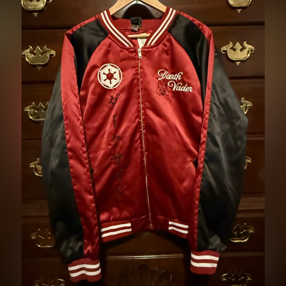 Star Wars Darth Vader Mustafar Satin Jacket — BoxLunch Exclusive